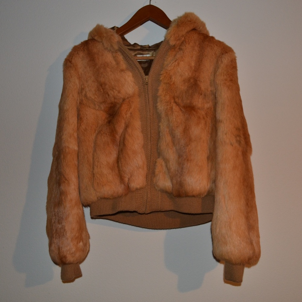 Bomber Rabbit Fur Jacket